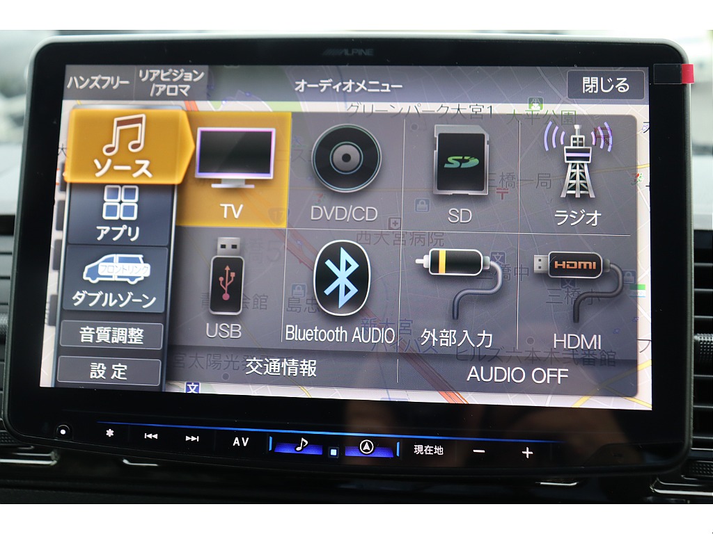 大画面のＢＩＧ－Ｘ１１インチ！　Bluetooth/ＤＶＤ再生/音楽録音も可能♪走行中の視聴も可能です♪