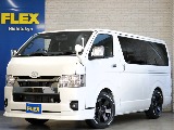 新車ハイエースＶダークプライムⅡ２８００ディーゼルターボ２ＷＤナビパッケージ完成！！ＦＬＥＸオリジナルパーツ多数装備済！！オリジナルベットＫＩＴ装着済み！！