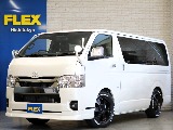 新車ハイエースＶダークプライムⅡ２８００ディーゼルターボナビパッケージ入庫！！ＦＬＥＸオリジナルパーツ多数装備済！！オリジナルベットＫＩＴ装備！！