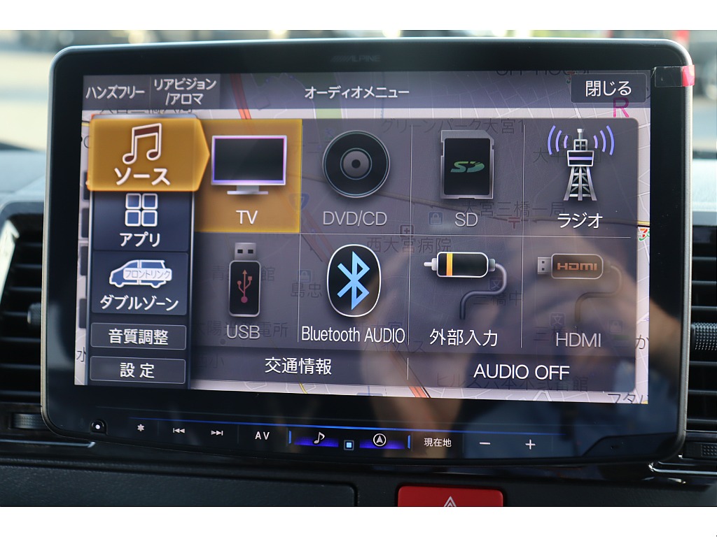 Bluetooth/ＤＶＤ再生/音楽録音も可能♪走行中の視聴も可能です♪