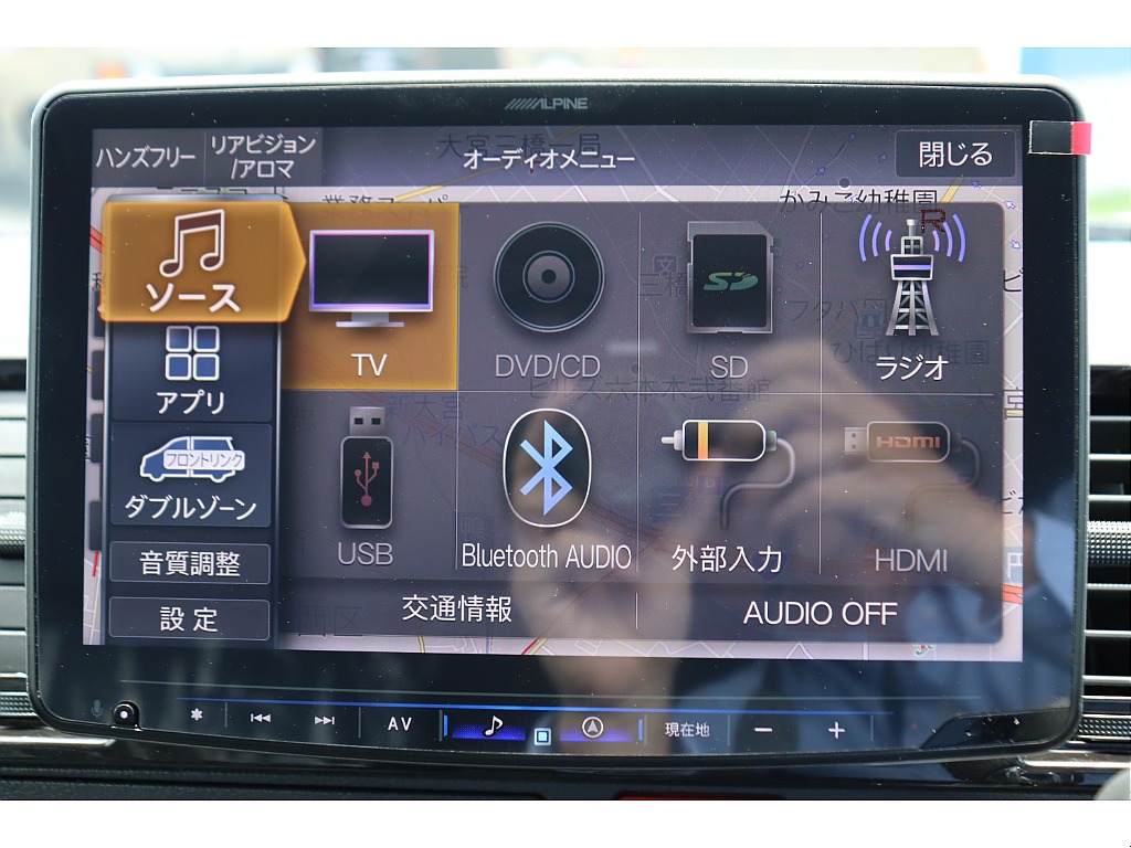 大画面のＢＩＧ－Ｘ１１インチナビ装着済み！　Bluetooth/ＤＶＤ再生/音楽録音も可能♪走行中の視聴も可能です♪