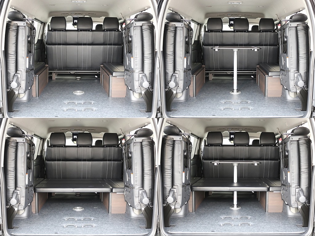 トヨタ ハイエース ワゴン2.7GLロング ミドルルーフ 4WD 内装架装NEWAS！フルフラット可能車両！ 栃木県の詳細画像 その15