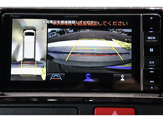 360度車両周辺が確認可能なパノラミックビューモニター装着済み♪