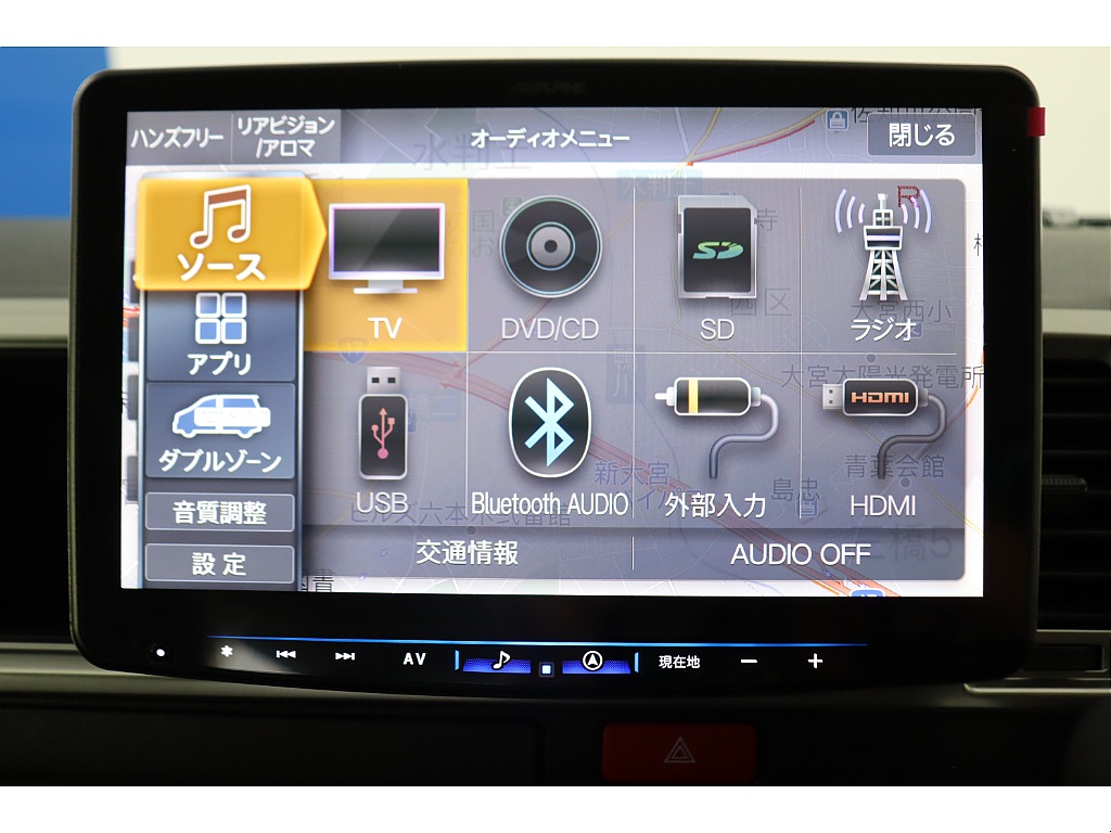 Bluetooth/DVD再生/音楽録音も可能です♪走行中の視聴も可能です♪