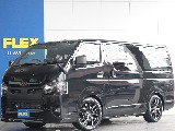 【新車】ハイエースバン　ダークプライムⅡ　ガソリン　2WD　ブラックマイカ オリジナルのFLEXカスタムのお車入庫致しました☆☆