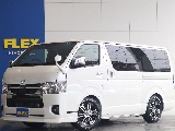 【一部改良後・新車】ハイエースバン　ダークプライムⅡ　ガソリン　2WD　パールホワイト オリジナルのFLEXカスタムのお車入庫致しました☆☆