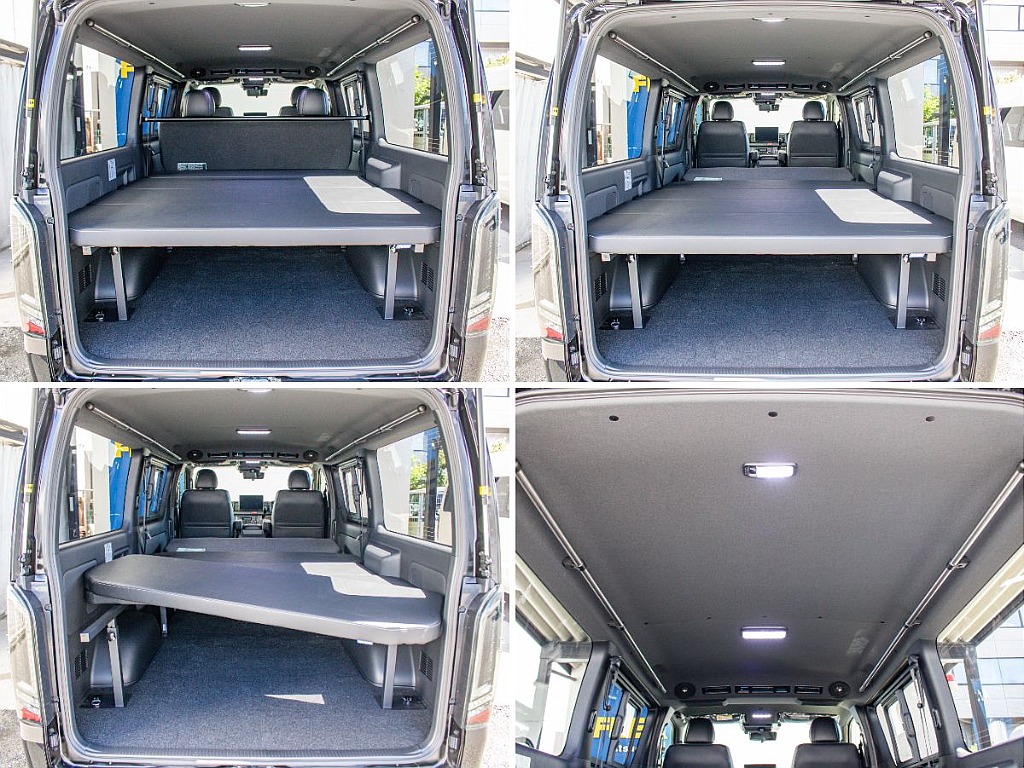 オリジナルのベッドキット装備で車中泊もお楽しみ頂けます！