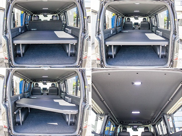 オリジナルのベッドキット装備で車中泊もお楽しみ頂けます！