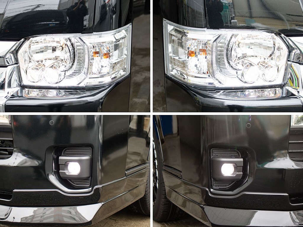 メーカーオプションのLEDヘッドライトが搭載してます！