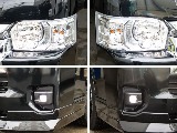 メーカーオプションのLEDヘッドライトが搭載してます！
