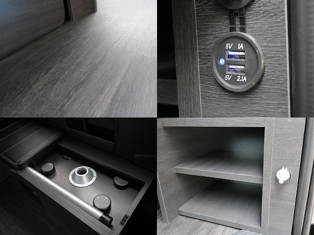 床張りフローリングフロアに収納スペースも確保☆