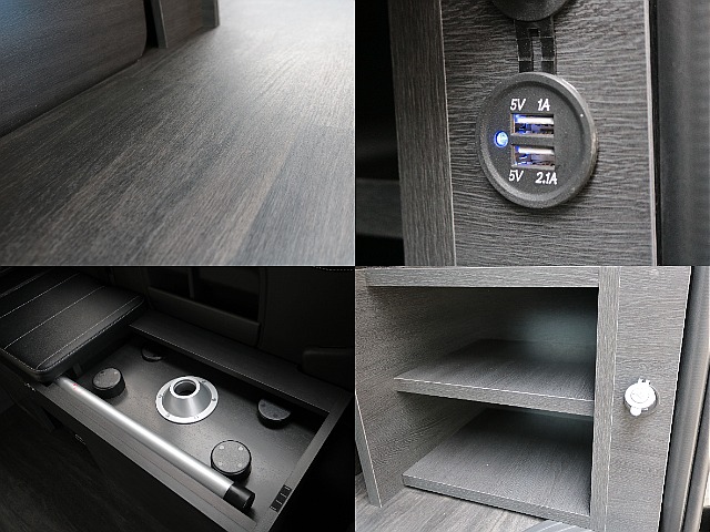 床張りフローリングフロアに収納スペースも確保☆