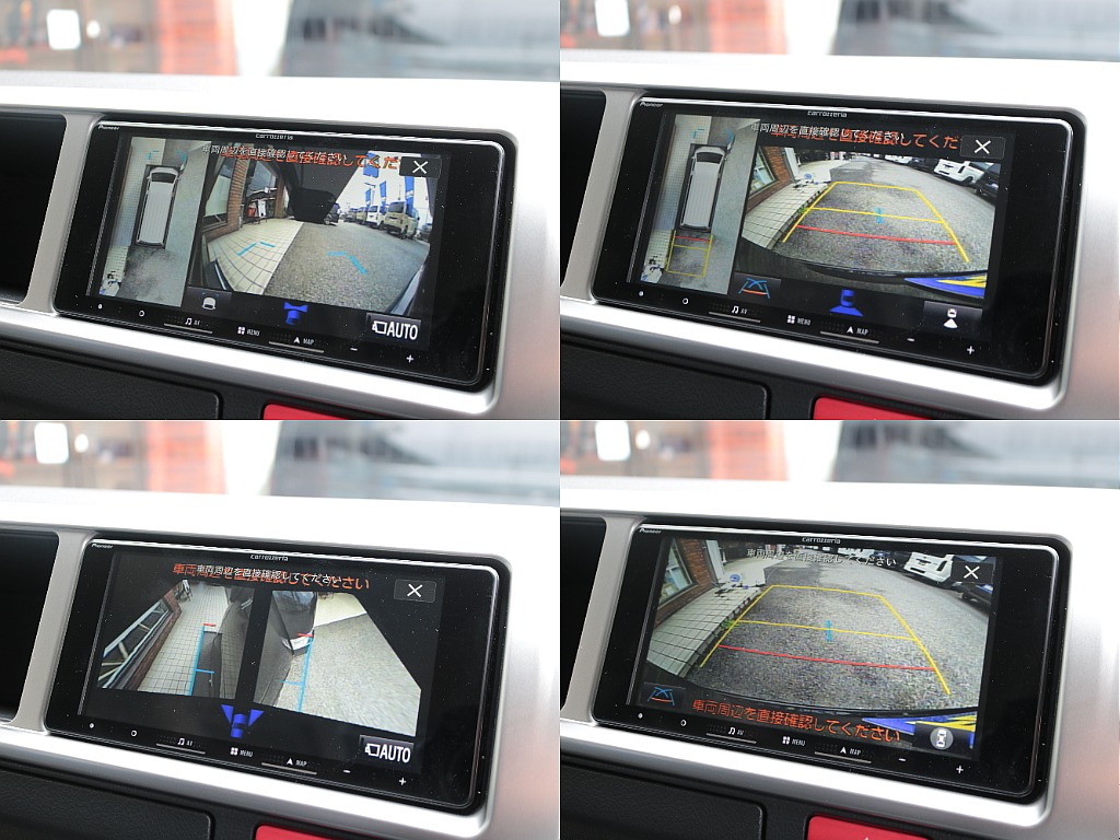 パノラミックビューモニターで360度リアルタイム映像で周囲の状況をご確認頂けます☆