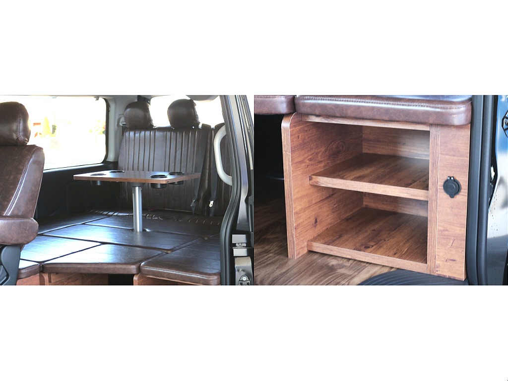 専用テーブル・収納スペースも確保