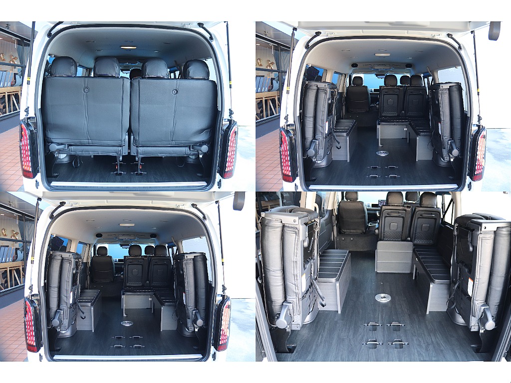 4列目を跳ね上げればラゲッジスペースにも♪