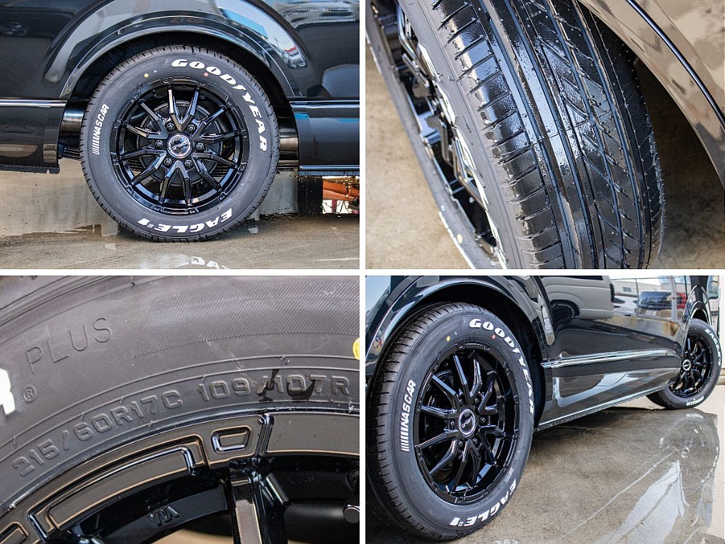 新作のDelf06アルミホイールにナスカータイヤ17インチ新品で装備してます！