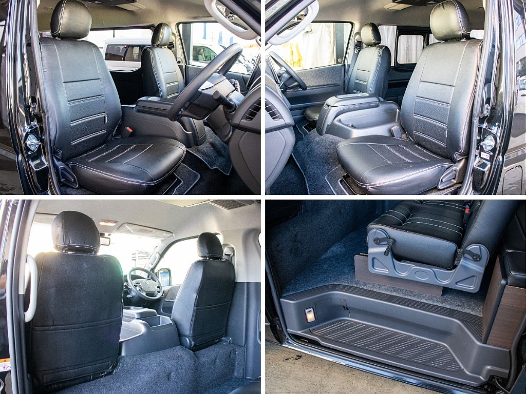 オリジナルのシートカバー全席装備してます！