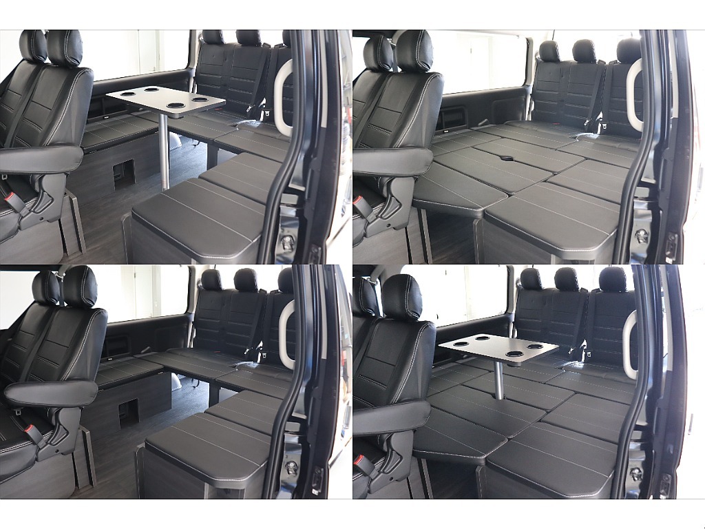 テーブル付きの便利なシートアレンジ！