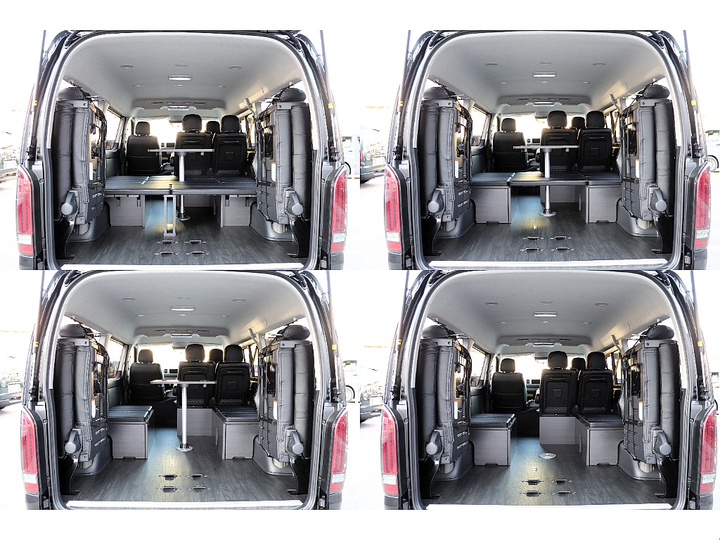 4列目シートを跳ね上がると広い荷室も確保可能です！！