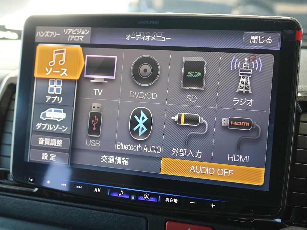 大人気のアルパインBIG-X11インチナビ☆BluetoothやCD、DVD、TVなどが使用可能です♪♪