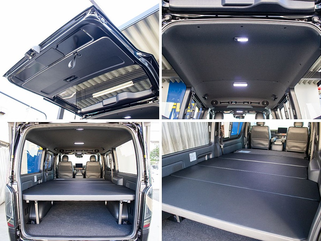 LEDルームランプになってるので夜間でも車内を明るく照らしてくれます！