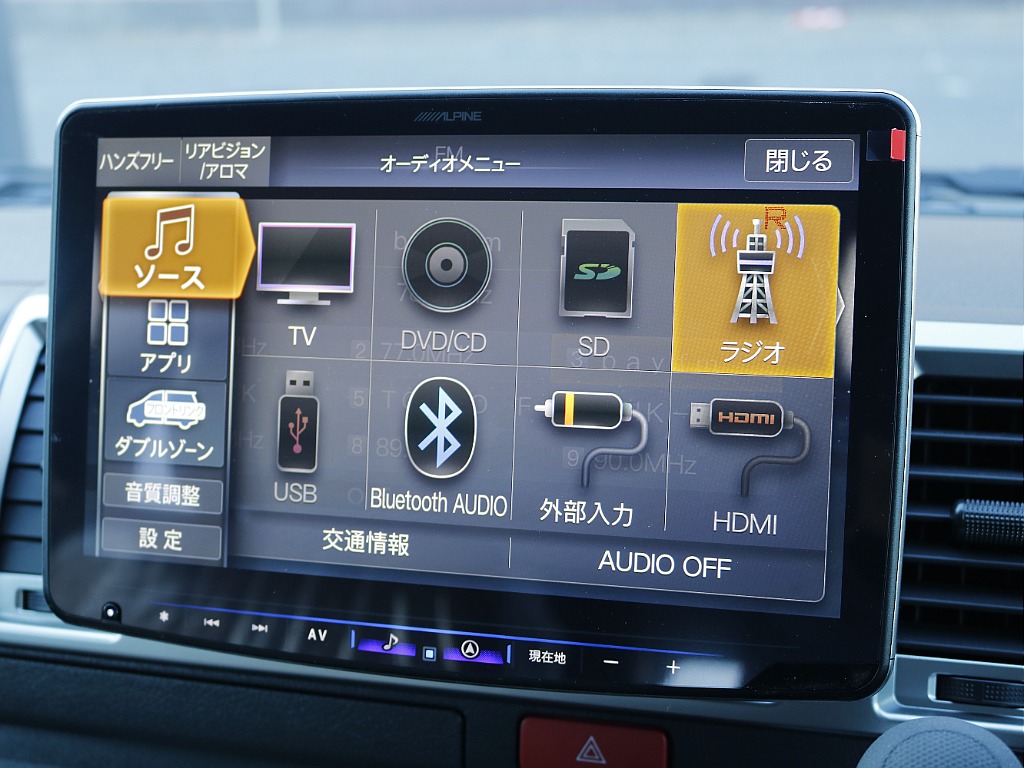 カーナビはアルパインBIGX　１1インチナビ☆