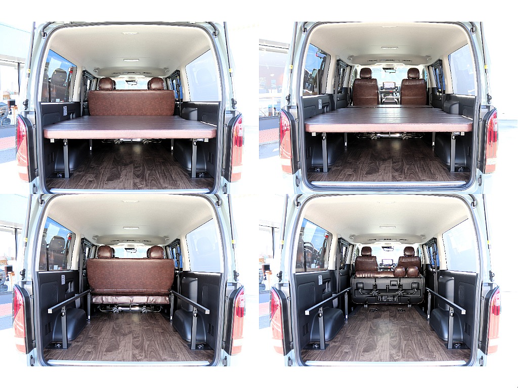 ベットキット付きで車内泊もOK♪