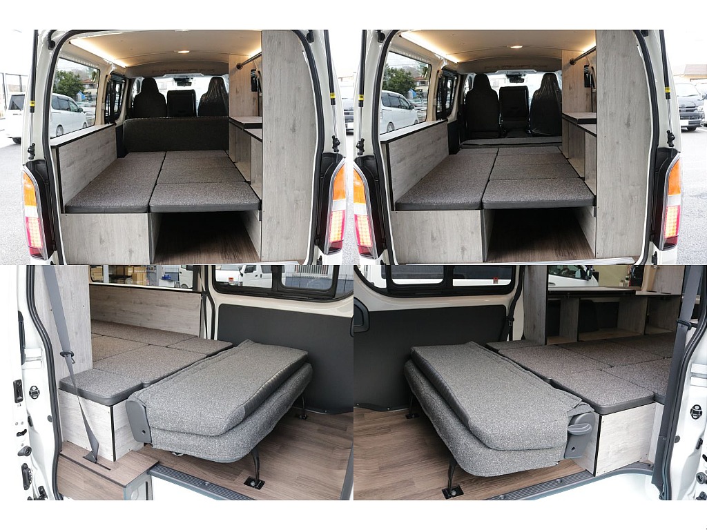 リア全面床張り施工済み！多彩なシートアレンジが可能になります！！