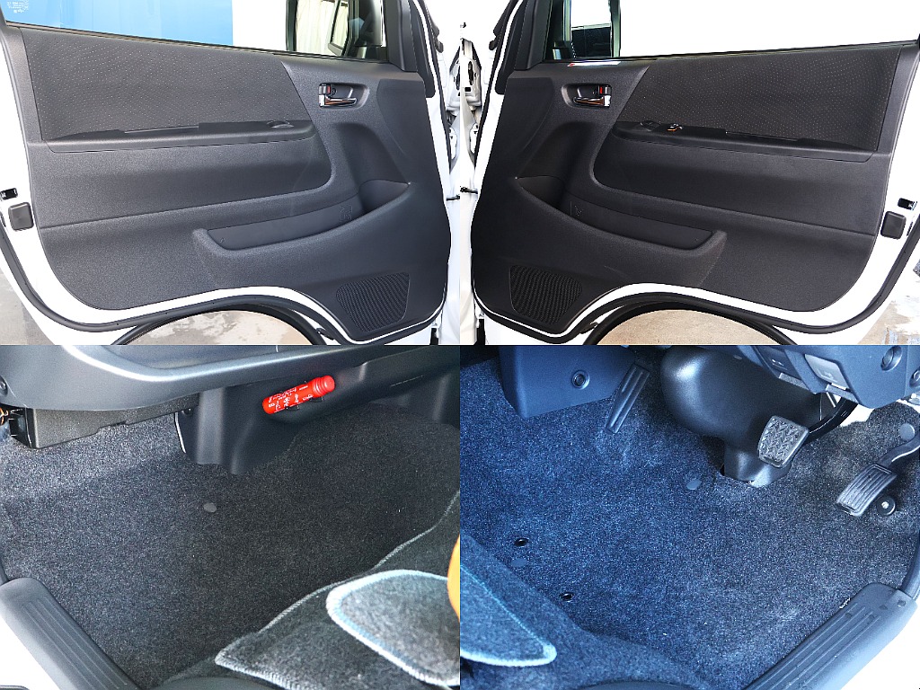 運転席、助手席の足元のお写真になります！