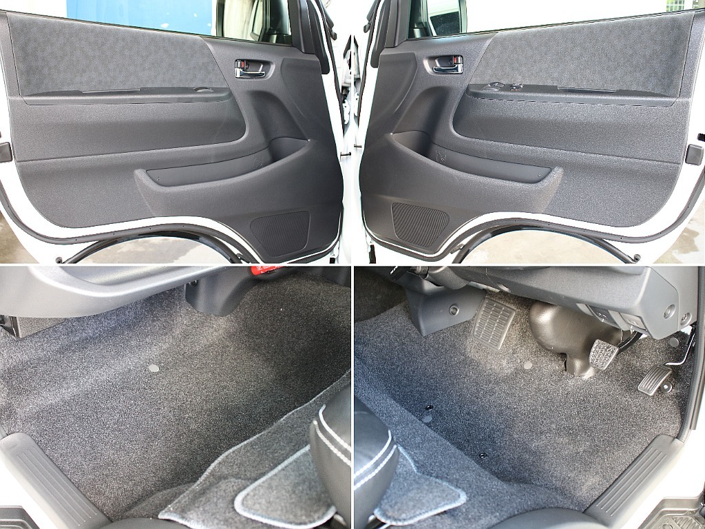 ドア内張り、足元！