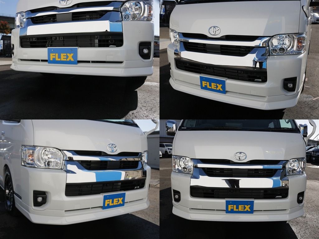 デルフィーノラインフロントスポイラー装着！！フロントが一気にかっこよくなり引き締まりますね♪