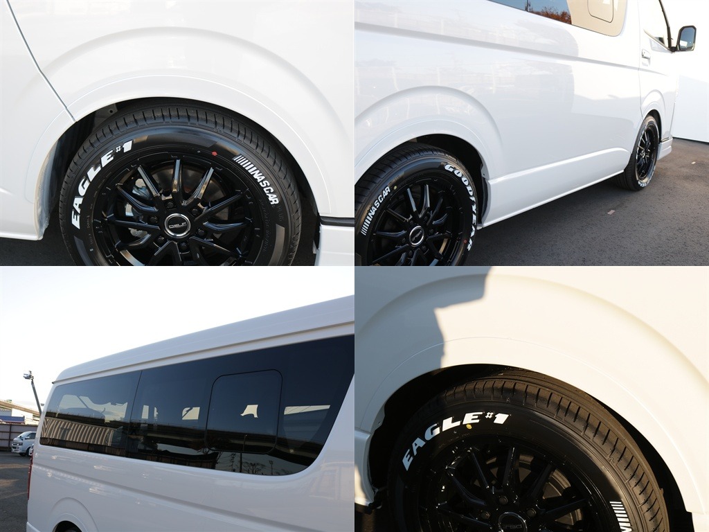 デルフィーノライン　オーバーフェンダー装着済み！！ローダウンの視覚効果もあり飛び石などから車体を守ってくれます♪