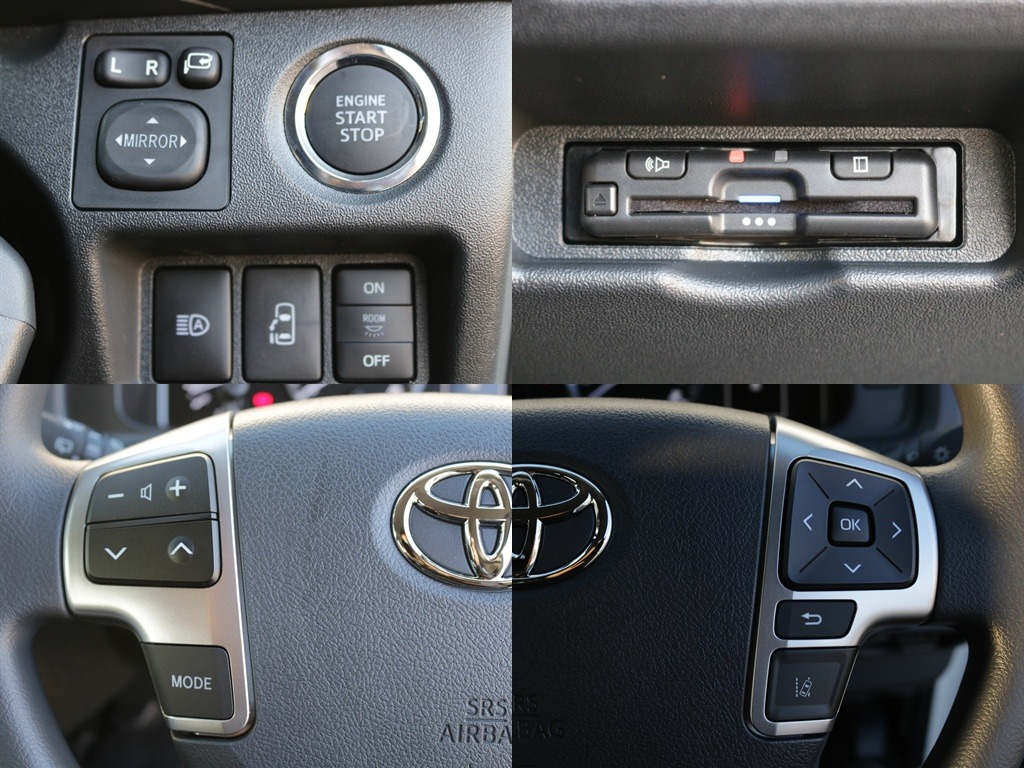 プッシュスタート・ETC・ステアリングスイッチなど運転するうえで役立つ装備が充実しております♪