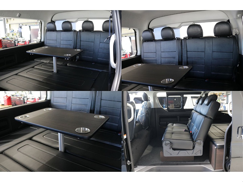 専用ポール式テーブル装備！！