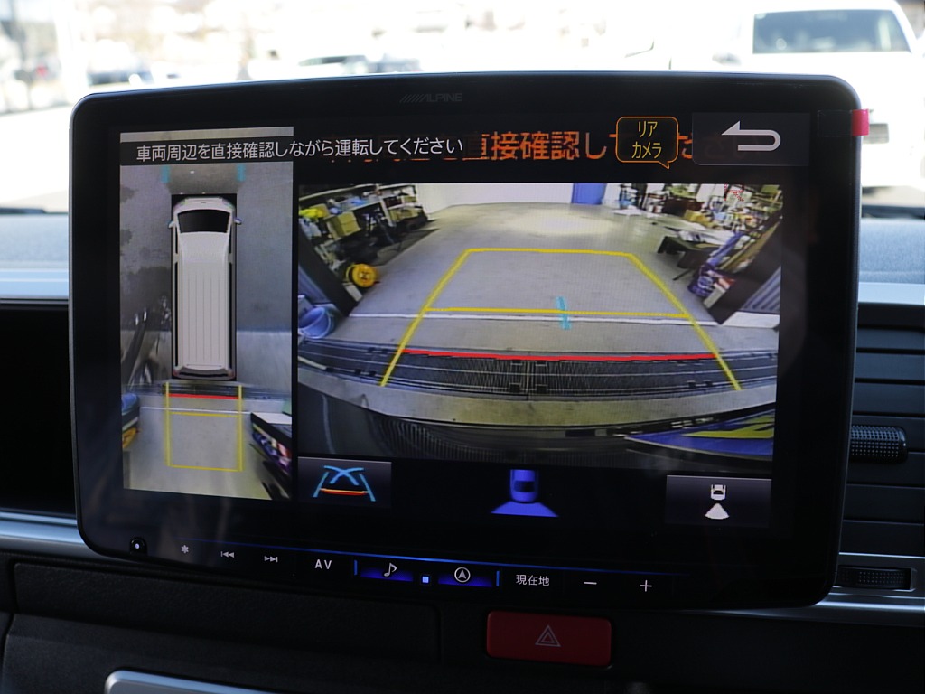 新車ワゴンＧＬファミリーに好評のＮＥＷＡＳシートアレンジ車両入庫！オリジナルフロントスポイラーオリジナルオーバーフェンダーオリジナルＬＥＤテールオリジナル１７インチアルミＢＩＧ－Ｘ１１インチナビ装備！