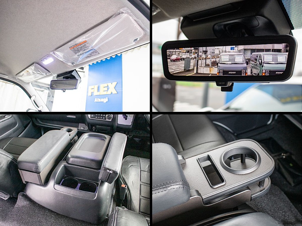 メーカーオプションのデジタルインナーミラー！オリジナルアームレストも装備しております！