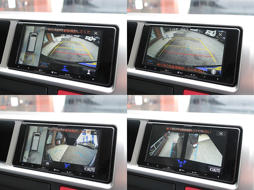 パノラミックビューモニターで360度リアルタイム映像で周囲の状況をご確認頂けます☆