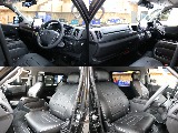 全席黒革調シートカバーを装着☆