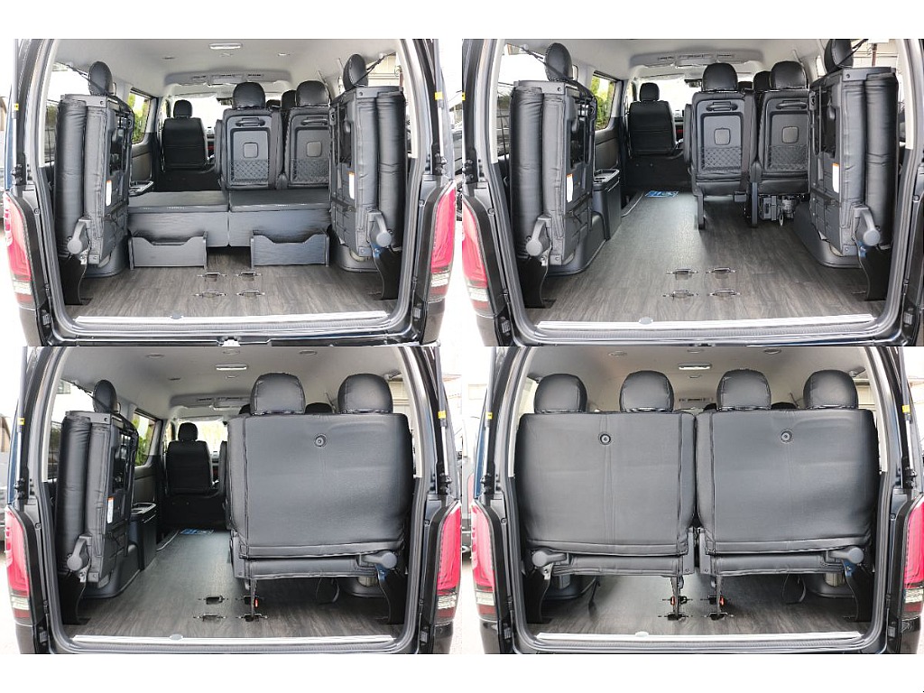 4列目は跳ね上げ可能です！荷室も広々！