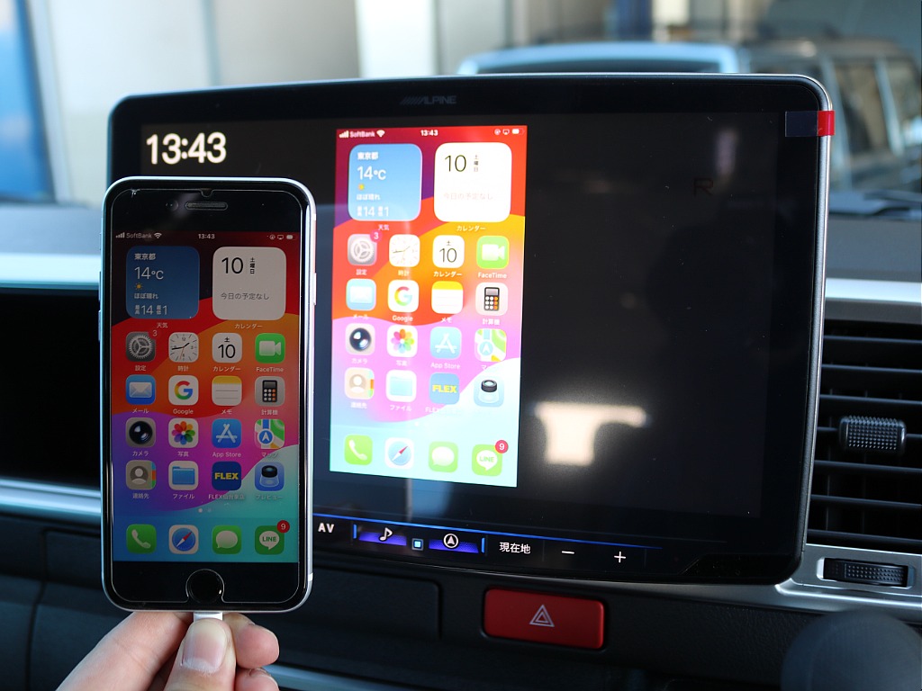 HDMI＆USBポートもお取付している為、携帯の画面を映し出すこともできます！