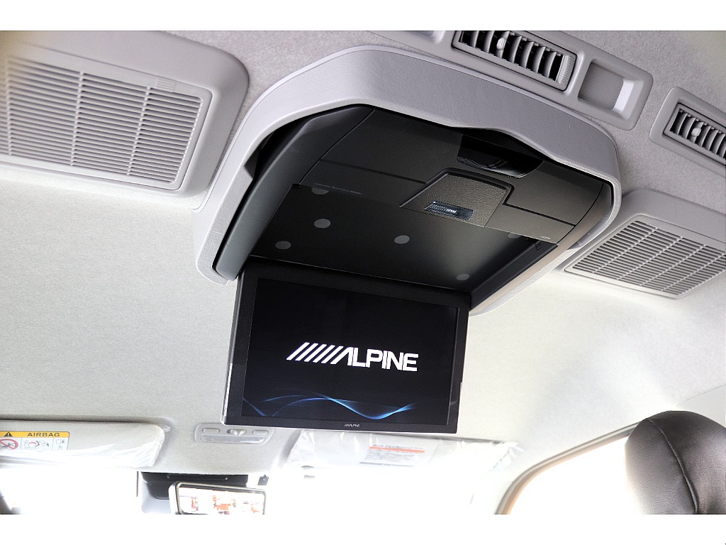アルパイン製１２．８インチフリップダウンモニター付き♪