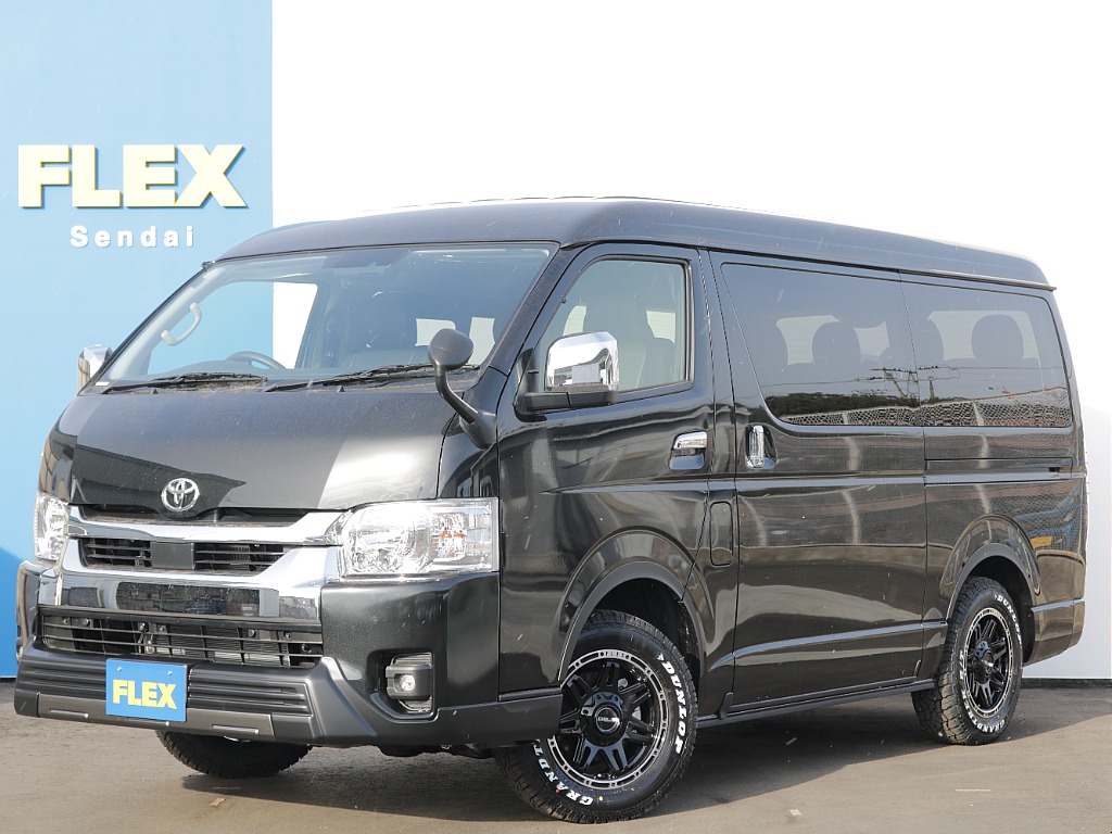 ★新車　ハイエース　ワゴンGL　オフロードカスタム車両　ブラックマイカ★