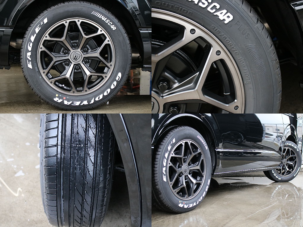 新作バルベロスタイリングヘックスアルミにグッドイヤーナスカータイヤ17インチ装備してます！