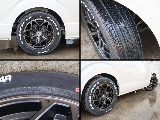 オリジナルカラーのスタイリングヘックスアルミホイールにグッドイヤーナスカータイヤを新品で装備！