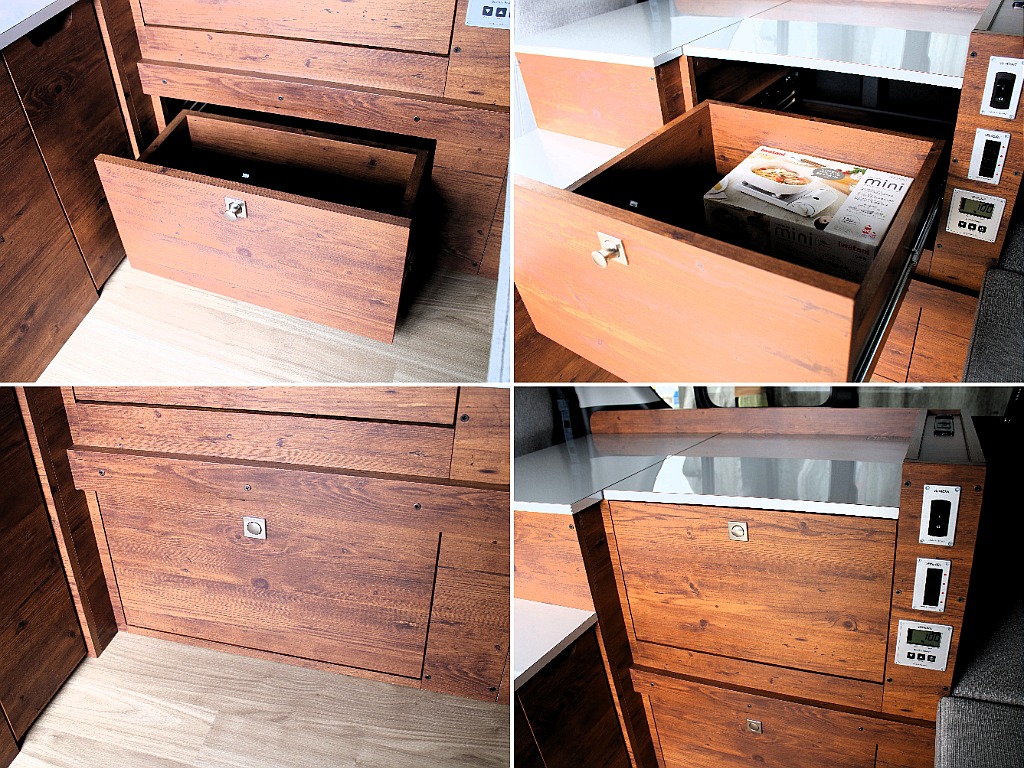 家具には大容量の収納スペースがございます！