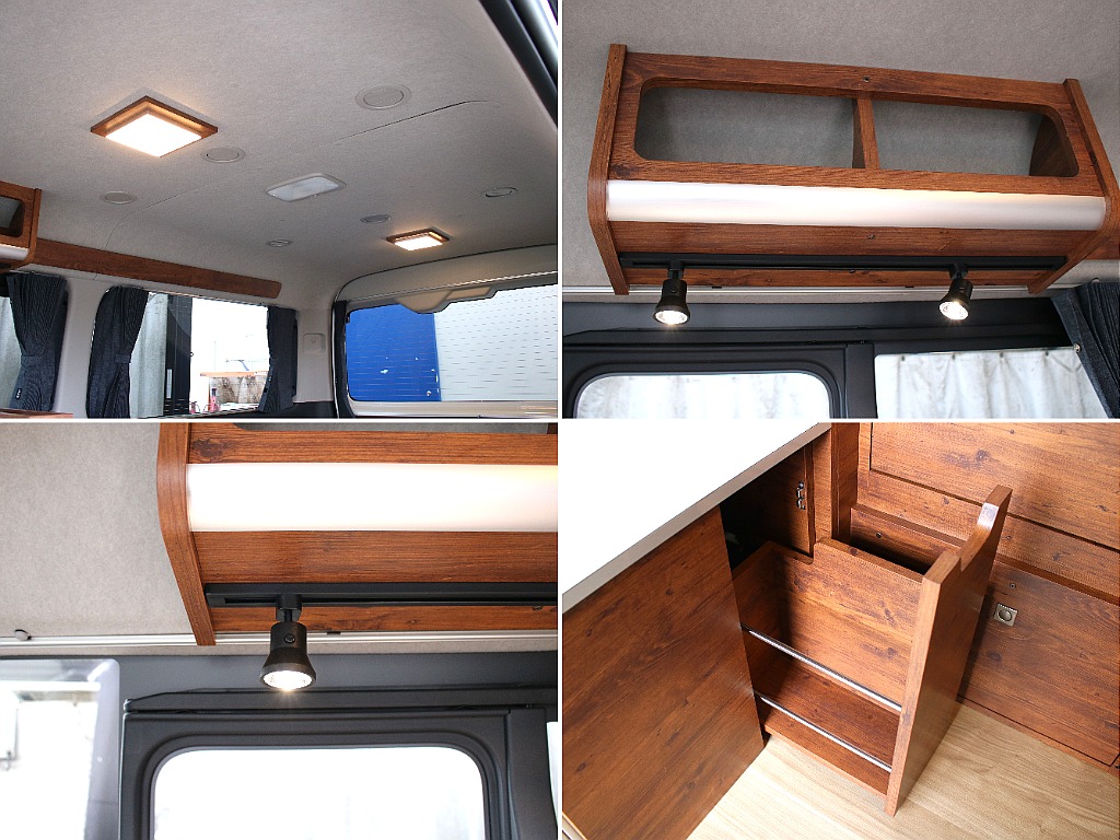 お手元を明るく照らすことのできるレールライトを装備しております！