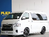 【新車】ハイエース　ミドルルーフ　FLEXオリジナルキャンピングカー MOBYDICK　BELUGA　パールホワイト　ガソリン2WD入庫致しました☆☆