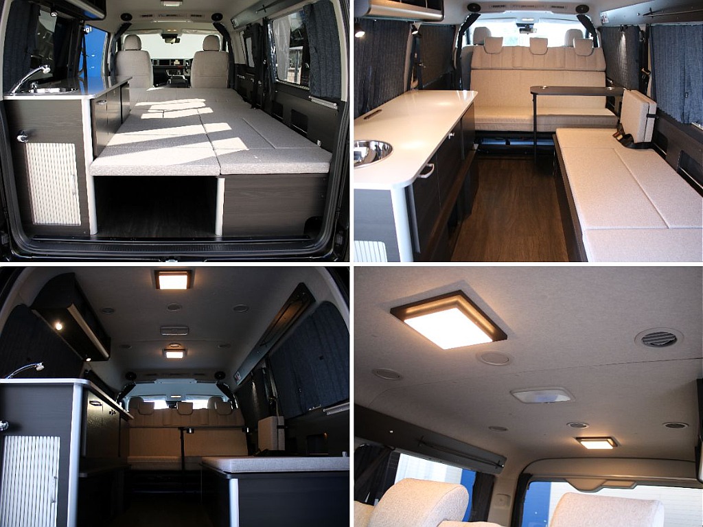 家具は黒木目で統一！オシャレな天井照明も付いてます！