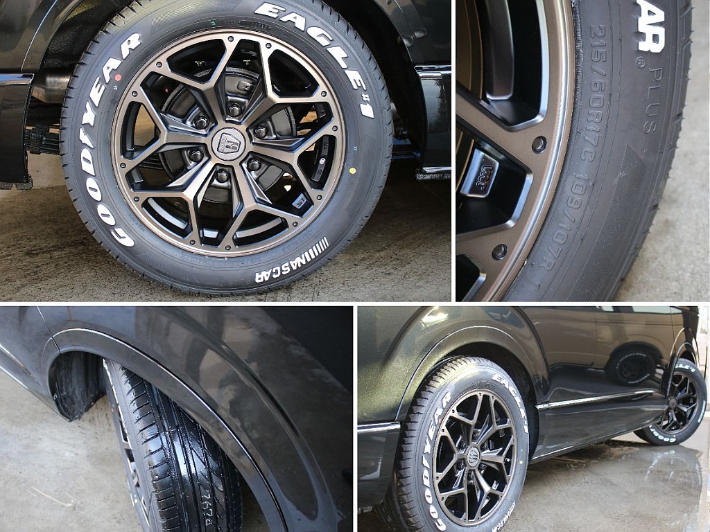 オリジナルカラーのバルベロスタイリングヘックスアルミホイール装備！