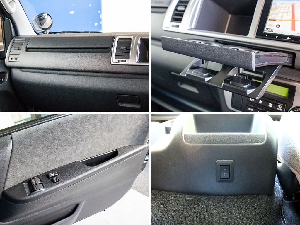センターコンソール裏にナビ切り替えスイッチ装備してます！エンジンを停止しててもナビの操作が行えます！